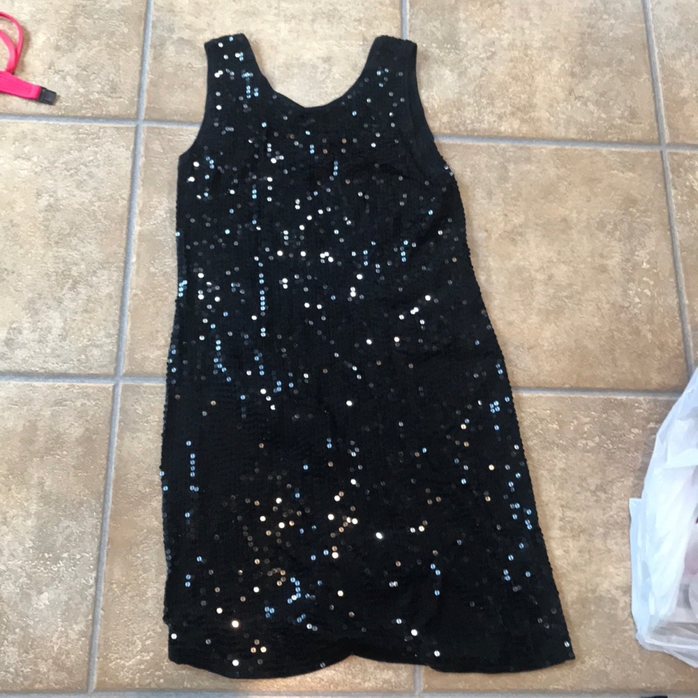 Haven bleu sequin dress size L